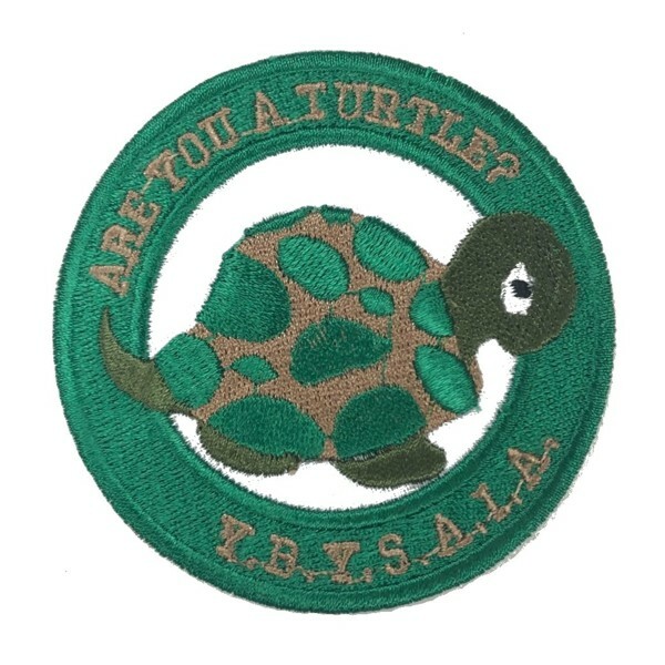 Are You A Turtle Embroidered Patch (3") - OT-EP