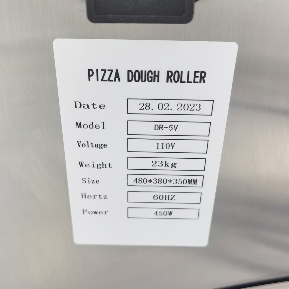110V Automatic Pizza Making Rolling Machine Electric Pizza Dough Roller Sheeter