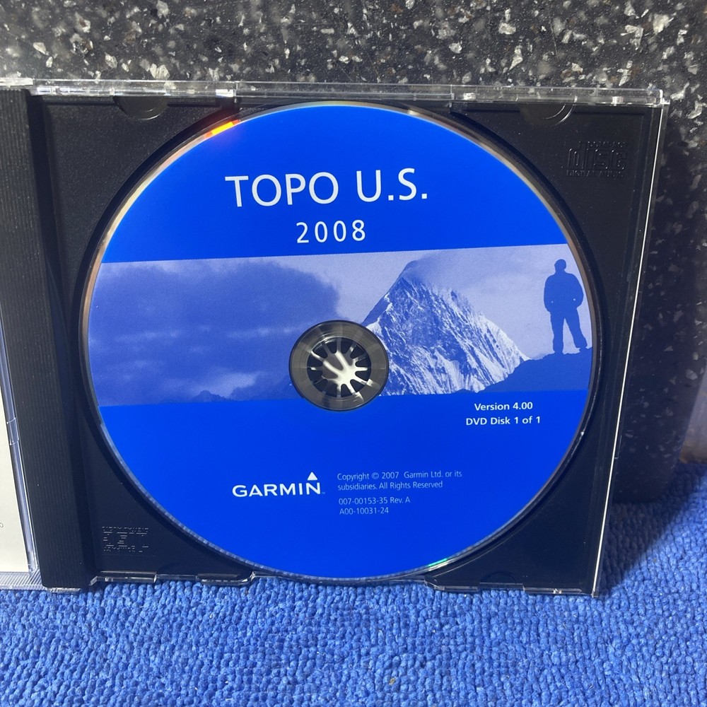 GARMIN GPS TOPO US 2008 Software Version 4.00 for Windows DVD