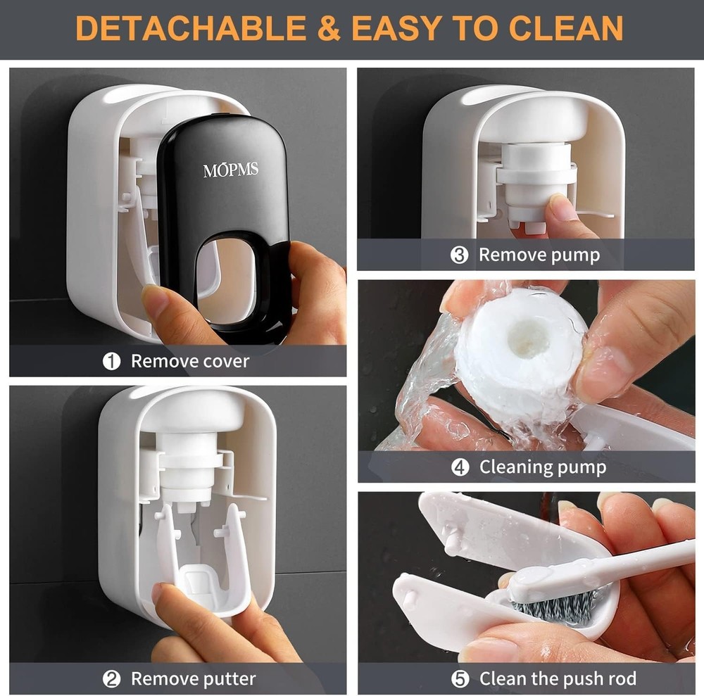 Automatic Toothpaste Dispenser Wall Mounted Squeezer Bathroom 2 Day Delivery