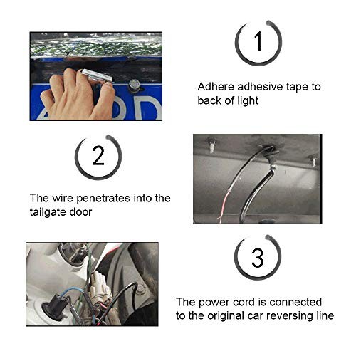 Auxiliary Back Up Parking Reverse Light LED Bulb, Mini Universal Anti Black