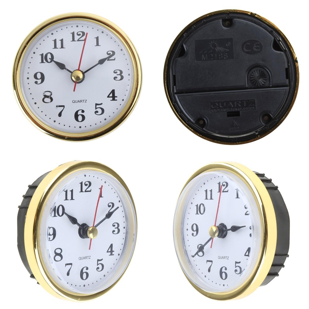 Clock Insert Round Clocks Movement 2-1/2 65mm Diameter Clock Head Arabic Nume...