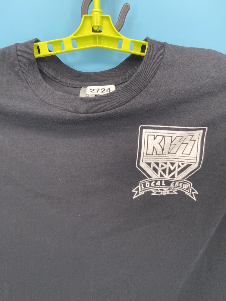 KISS T Shirt Mens XL Black Crew End Of The Road World Tour Concert Rock Band EUC
