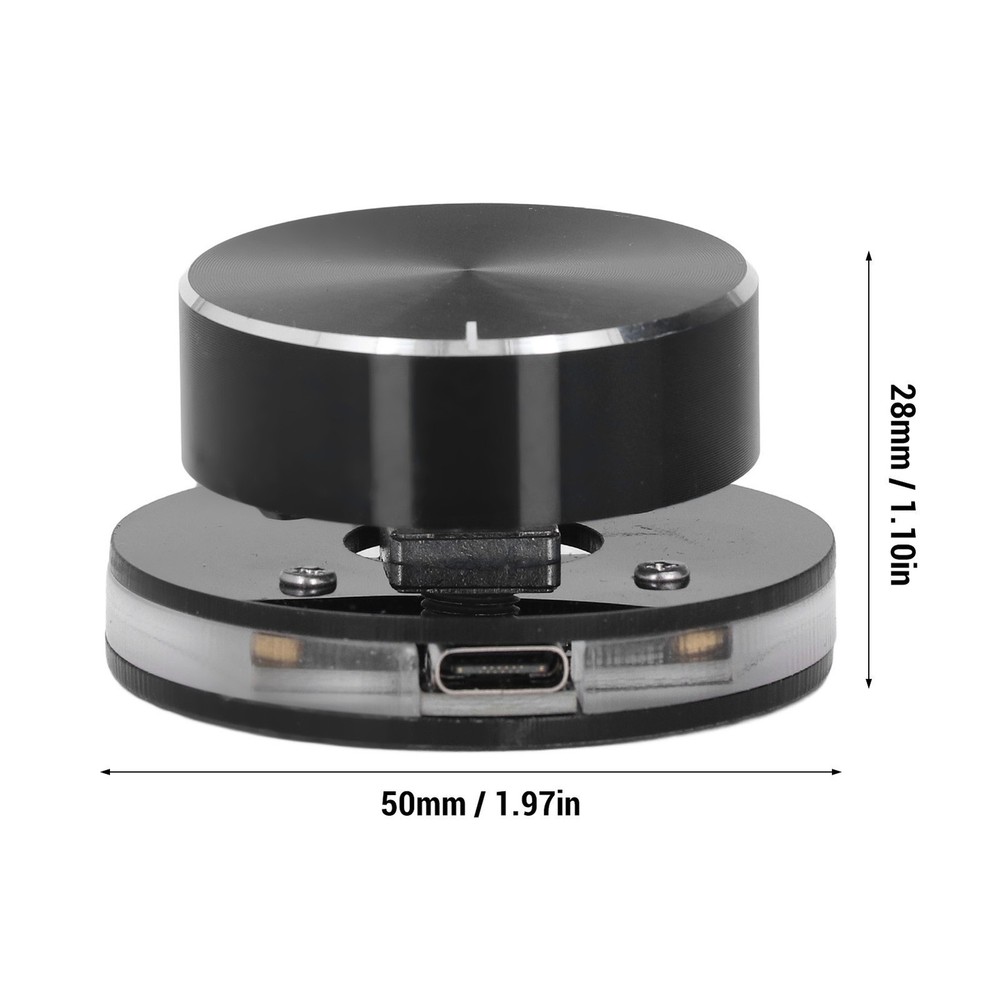 USB Volume Control Knob for Android System PC Multimedia Type C External Media