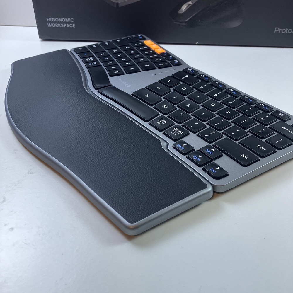 ProtoArc Bluetooth Ergonomic Keyboard Mouse Combo EKM04 Mini Compact Wireless