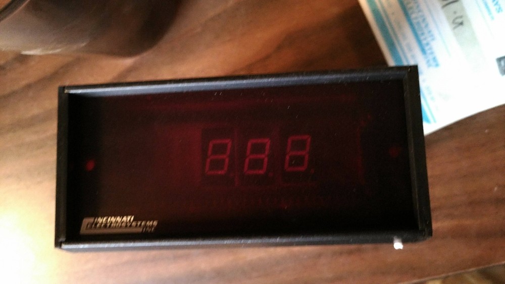 Cincinnati Electrosystems Model 4161 BCD to 7 Segment Panel Display 3-digit
