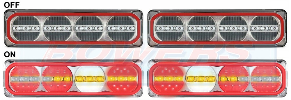2x LED REAR COMBINATION LIGHTS + PROGRESSIVE/DYNAMIC/SEQUENTIAL/MOVING INDICATOR