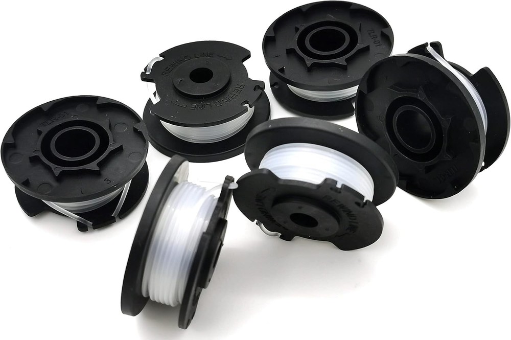 6 Pack Hyper Tough Replacement Spools - 0.065" Durable Trimmer Line, 16ft Each