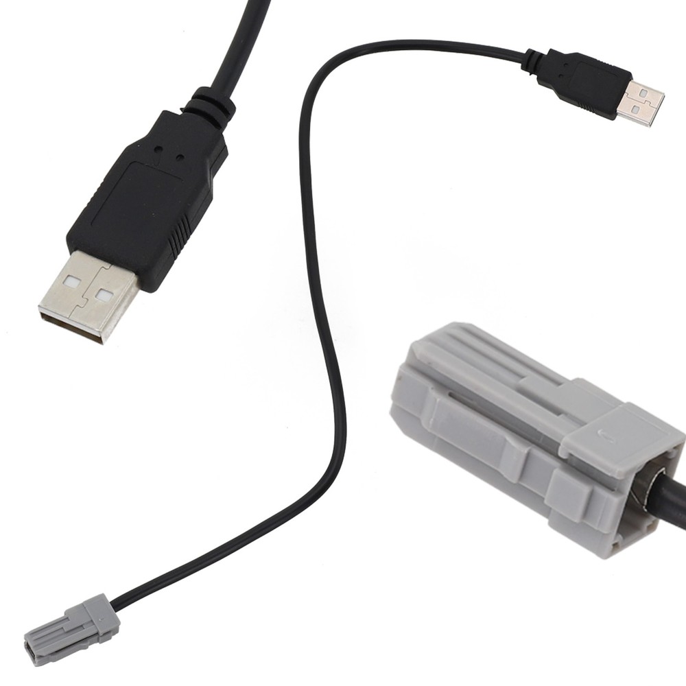 Black Car Cable USB to MP3 Data Line Adapter for Direct Installation