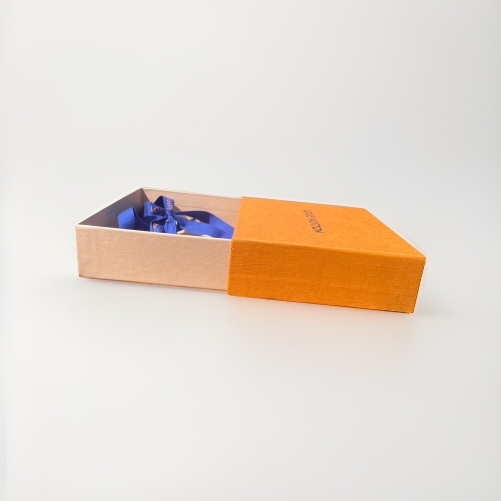 Authentic Louis Vuitton Gift Box Empty 6 x 5 x 1.75 + Ribbon