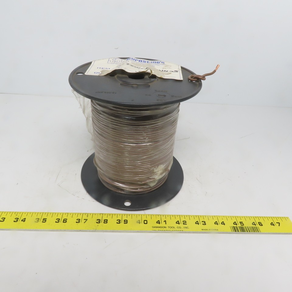Brown Stranded TEW 16 AWG Copper Wire 500'