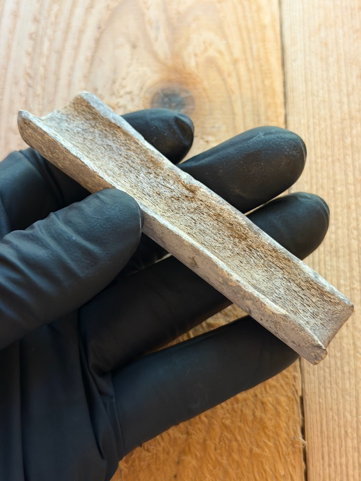 Tomachee Artifacts 👣 ESKIMO INUITS BOW N ARROW SHAFT STRAIGHTENER ALASKA🔥