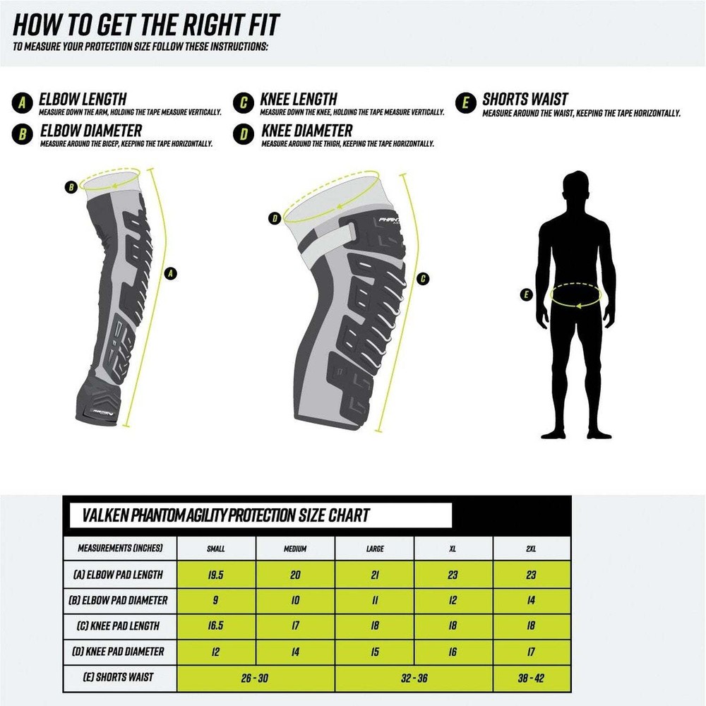 Valken Phantom Agility Knee Pads - Small