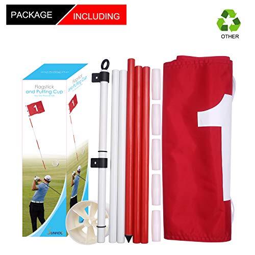 7Ft Golf Flagstick Golf Flag and Cup for Yard Driving Range Backyard