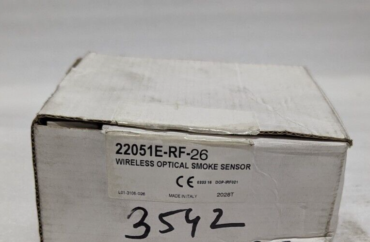 SYSTEM SENSOR 22051E-RF-26 AGILE WIRELESS OPTICAL SMOKE DETECTOR
