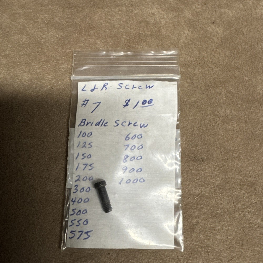 L & R Bridle Screw #7