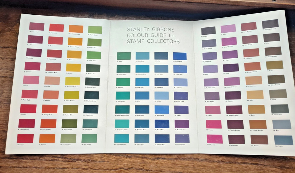 1960's STANLEY GIBBONS COLOUR GUIDE for stamp collectors good condition