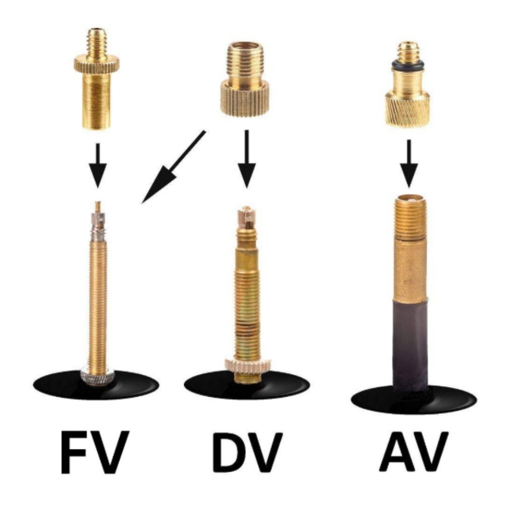 Bicycle Valve Adapter Pack 10pcs Compatible with Various Inflatable Valves