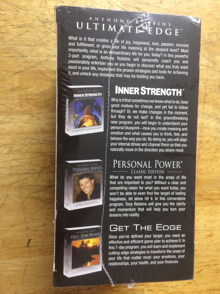 Anthony Robbins Ultimate Edge - Complete Package 3-Part System NEW
