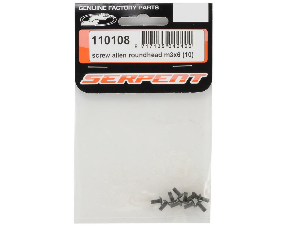 Serpent 3x6mm Button Head Screw (10) [SER110108]