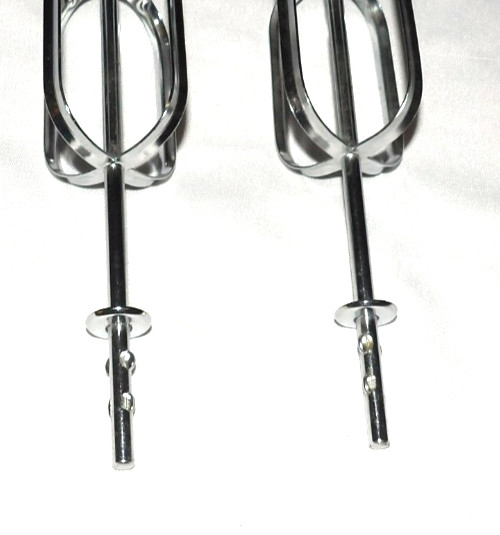 Vintage UNBRANDED Hand Mixer 2 pc BEATER Replacement 6" Solid Ends