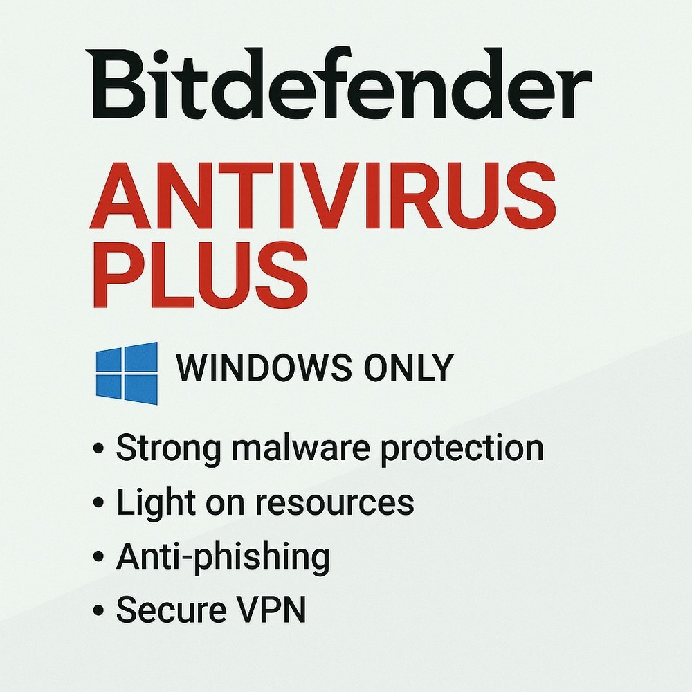 Bitdefender Antivirus - 3 Year For 5 WINDOWS PC