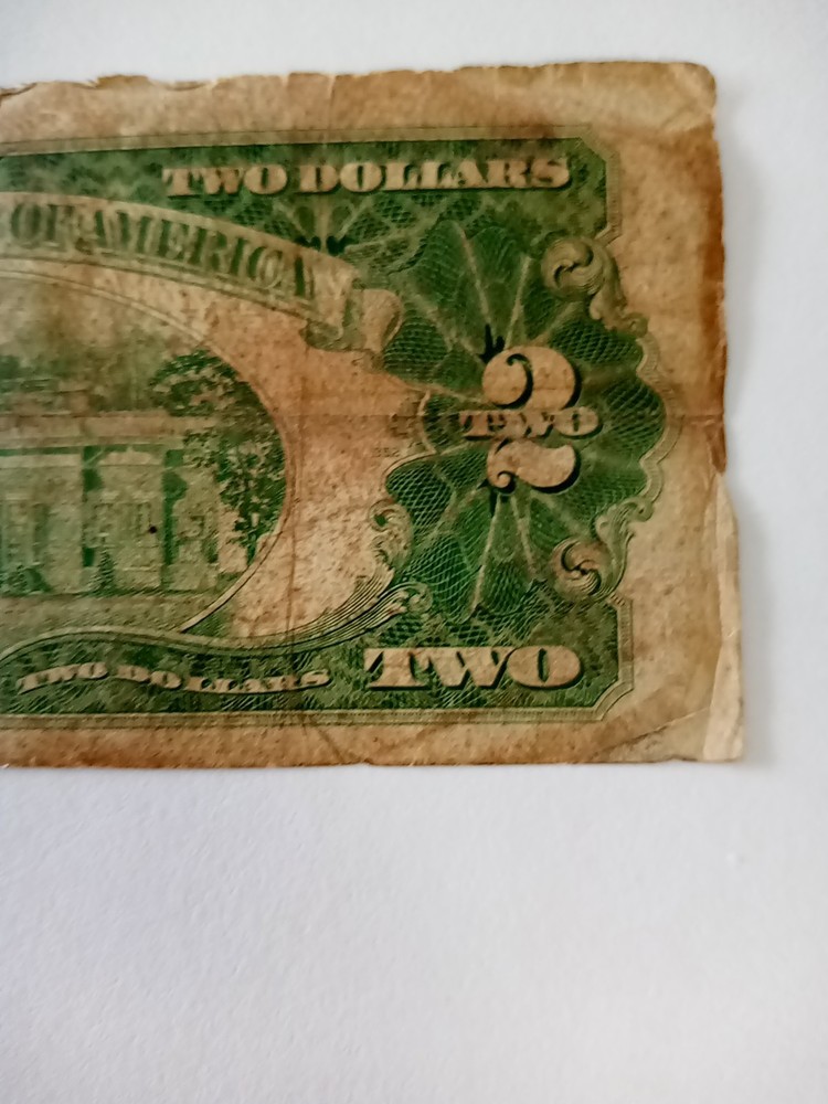 1928 G Two Dollar $2 Red Seal Note