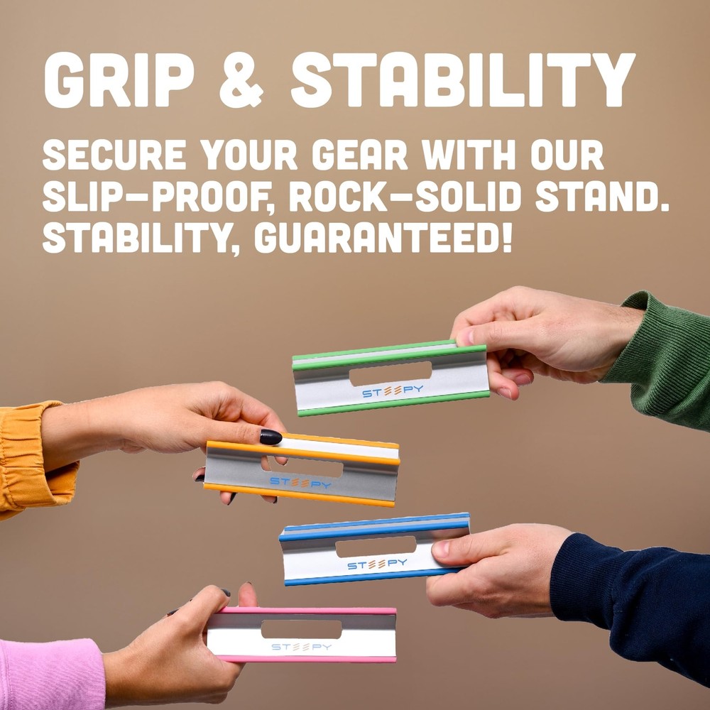 Low Profile Laptop Stand – 3 Heights Computer Stand – Plastic Laptop Riser – ...