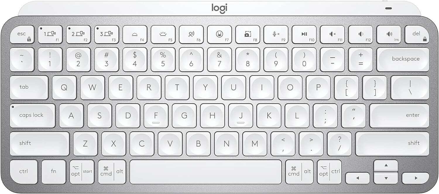 Logitech MX Keys Mini Wireless Keyboard (Pale Gray), English - US