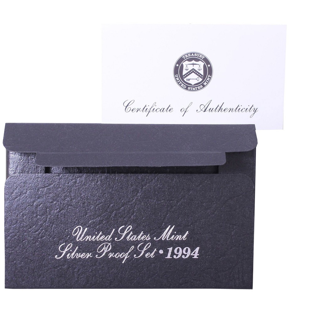 Empty Packaging Replacement Silver Proof Set Box & COA No Coins 1994