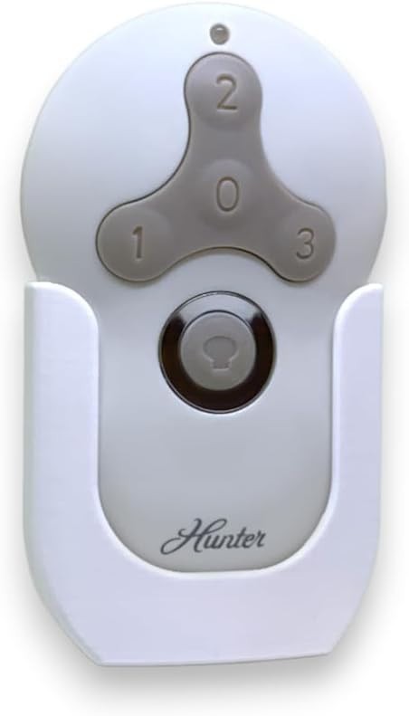 Ceiling Fan Remote Holder Wall Mount for Hunter 99122 99123 Ceiling Fan White