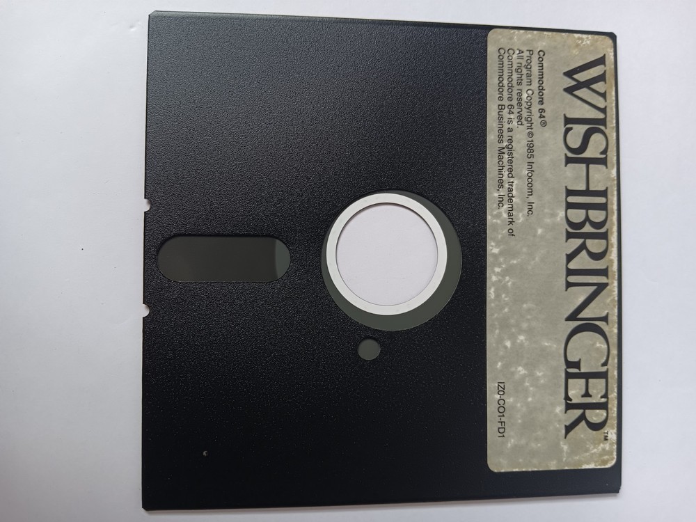 Commodore 64 Wishbringer Floppy Disk Only Computer Game Software Tested/Works