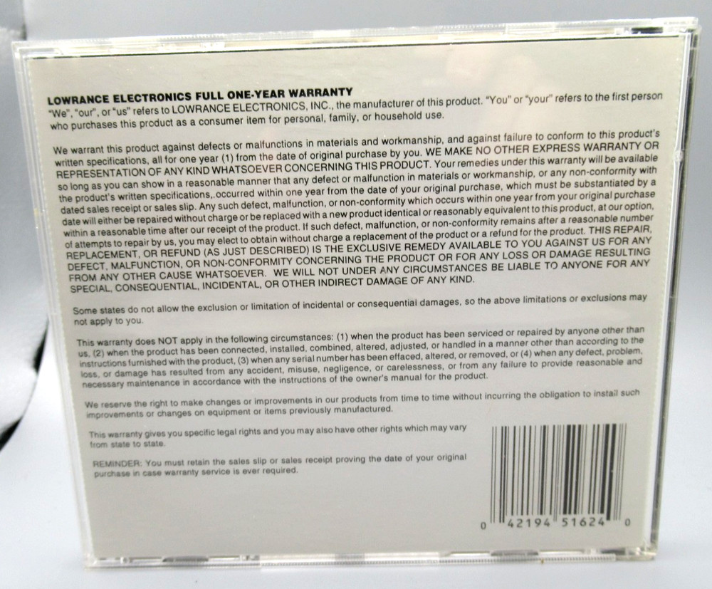 1998 Lowrance Eagle IMS Inland Mapping System (Map Select) CD w/ Case #2