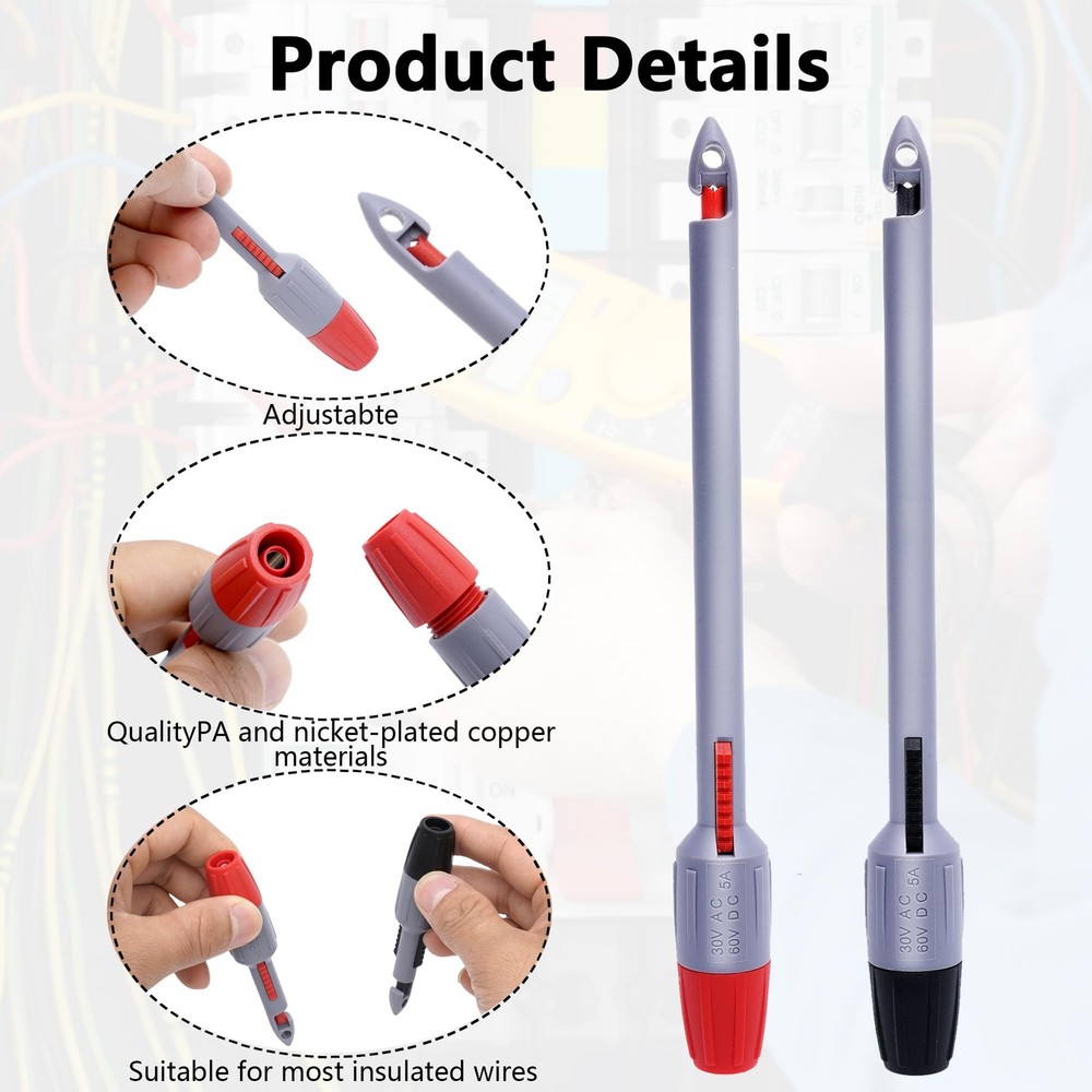 Wire Piercing Probe, Insulation Piercing Clip Set for Multimeter Voltage Test...