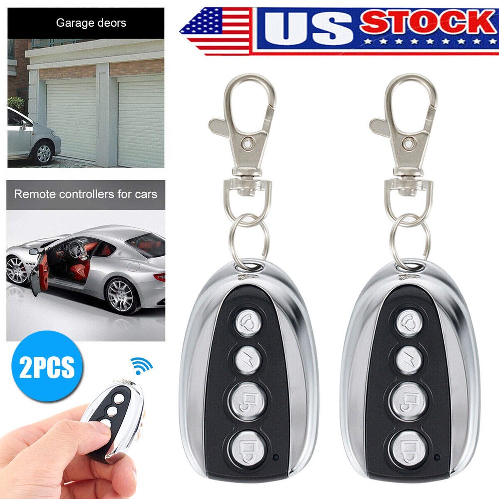 2Pcs 433.92MHz Remote Control Backup Key Sliding Gate Opener Automatic Operator