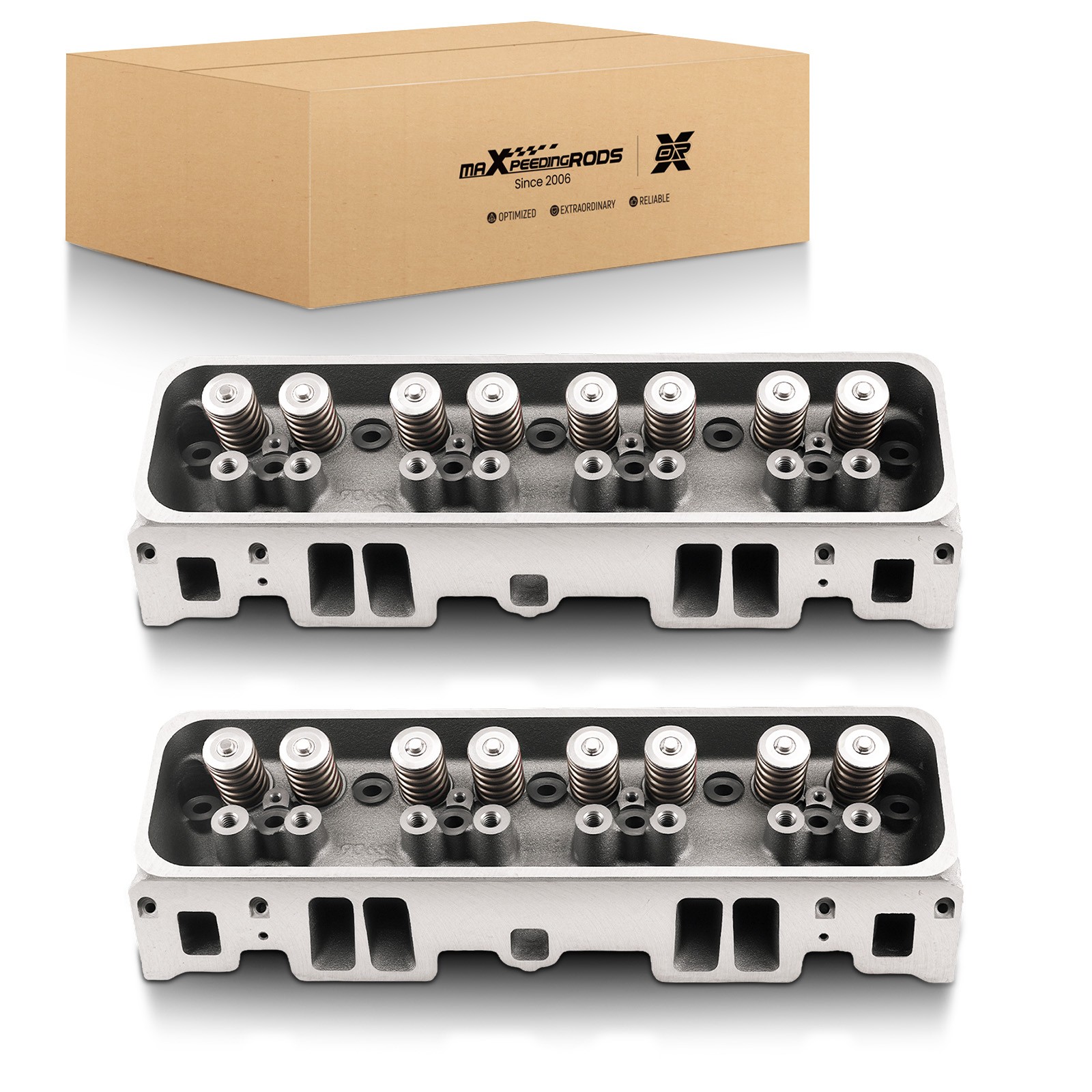 Pair Complete Cylinder Head for GMC Cadillac Chevrolet 5.7L OHV 96-02 12528913