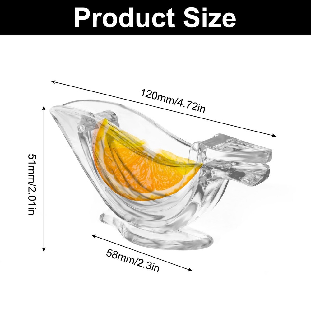 2Pcs Manual Lemon Slice Squeezer Lemon Juicer