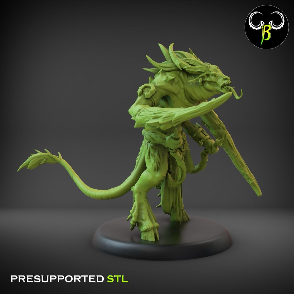7 Herd Mutants, Fallen Beasts, 3D Printed ClayBeastCreation