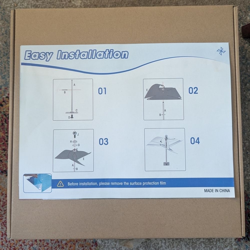 NEW!! 2 Pack Windmill Reflectors Bird Repellent & Deterrent