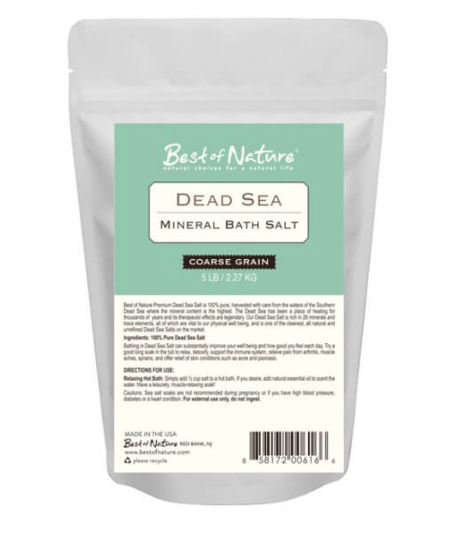 Dead Sea Bath Salt - Pure and Natural - Mineral Soak - Relaxing - Detoxifying