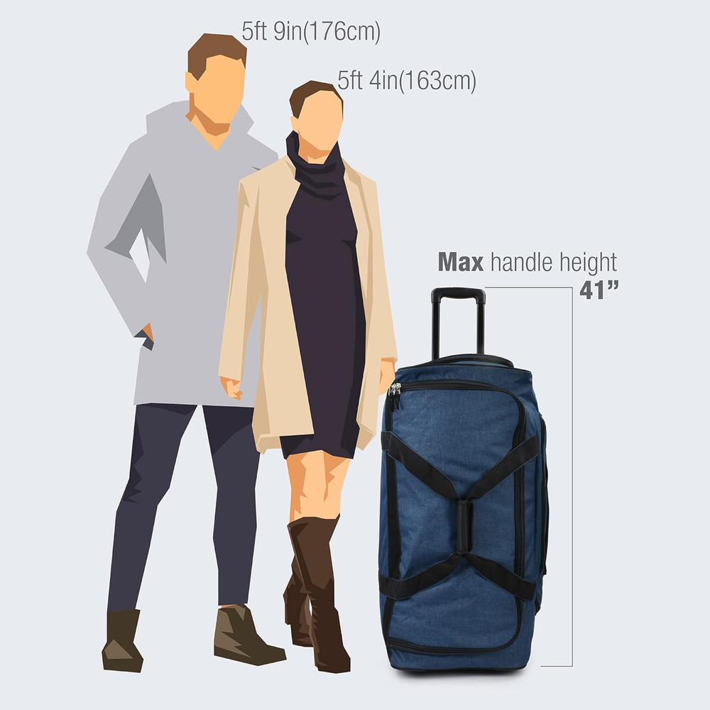 Duffel Bag with Rolling Wheels