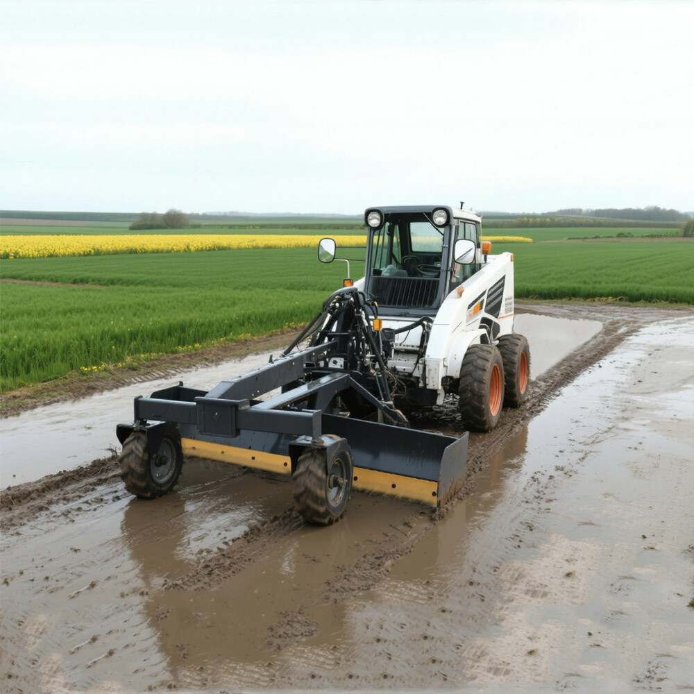 Wolfequip 96'' Skid Steer Grader Grading Quick Attach Hydraulic Blade Attachment