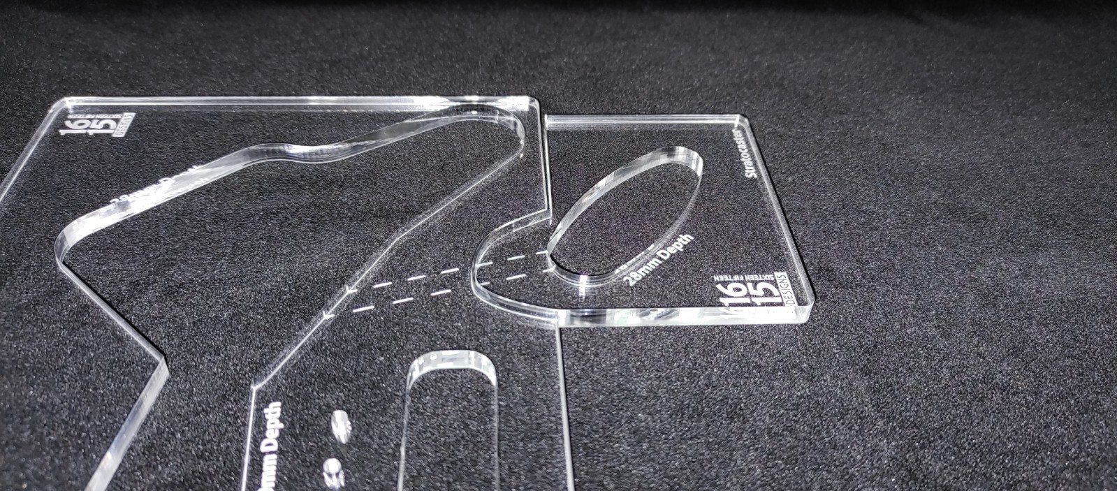 Acrylic Stratocaster Routing Template - 1615 Designs