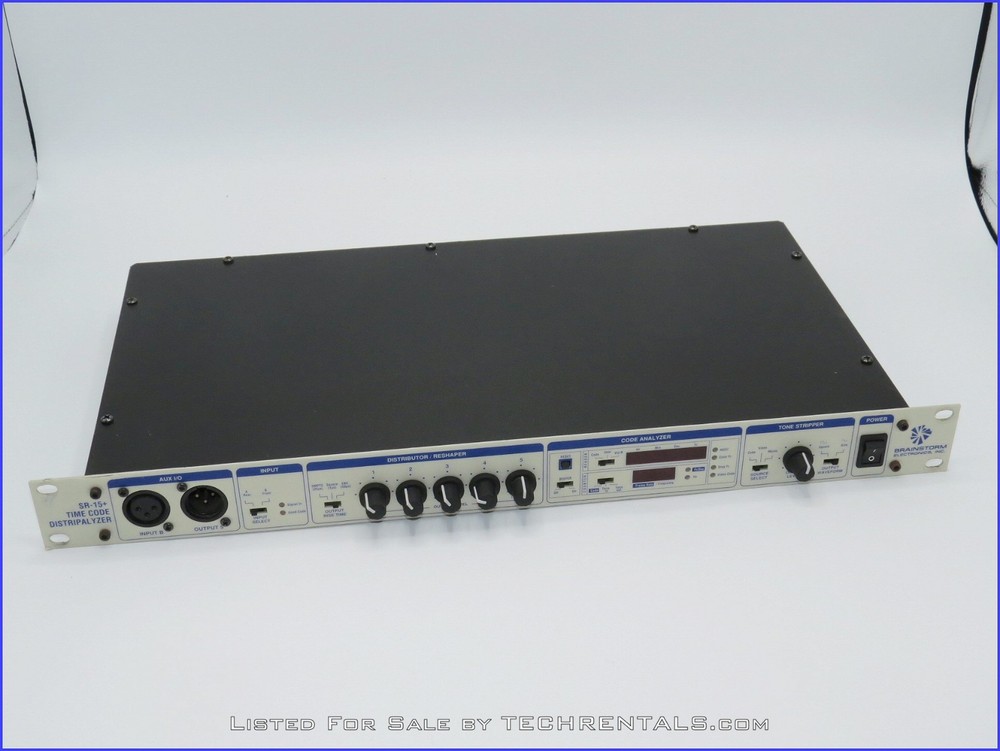BRAINSTORM ELECTRONICS SR-15+ TIME CODE DISTRIPALYZER + PREWIRED XLR RACK PANEL!