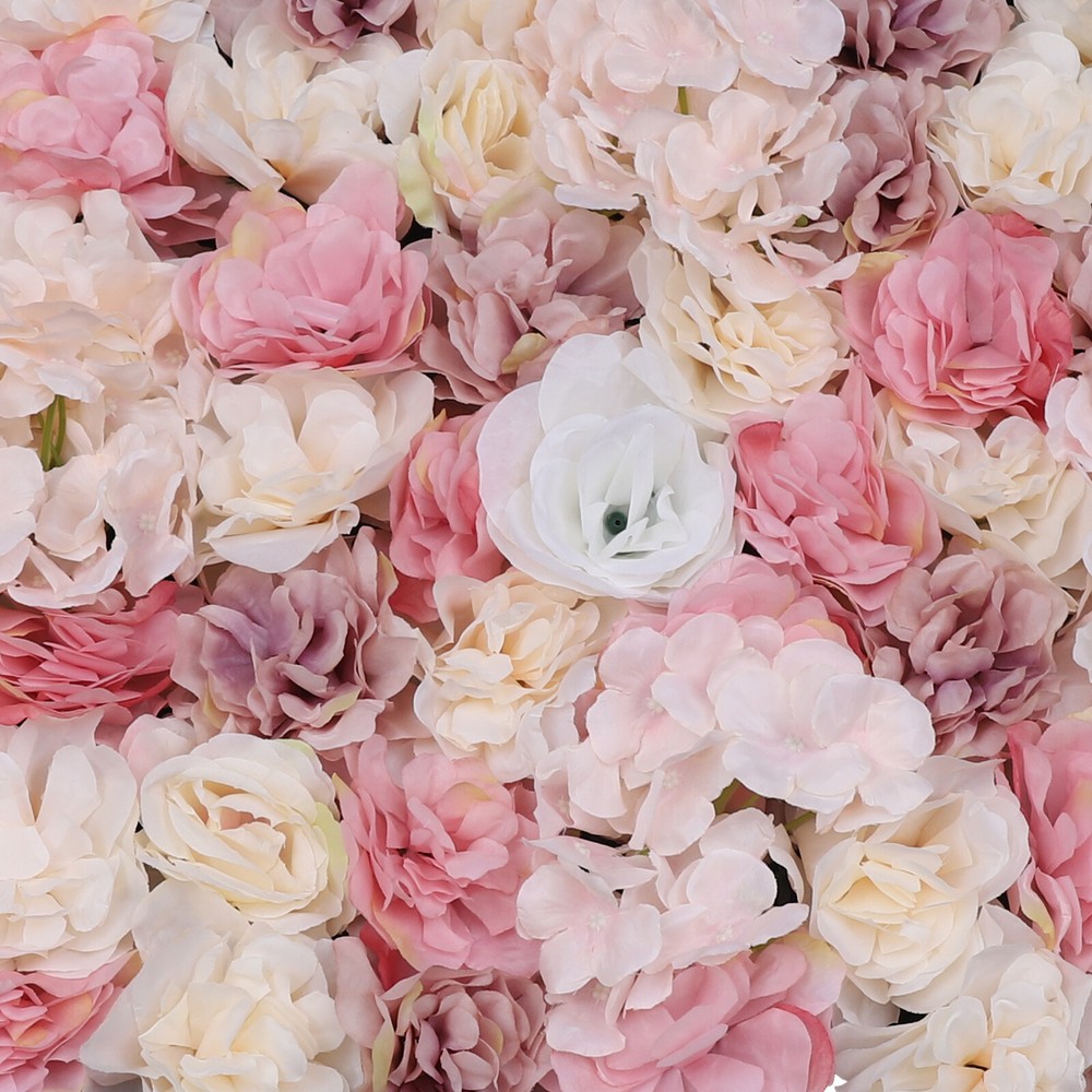 12pcs Artificial Flower Wall Panel SPlastic Wedding Backdrop Decor 16''x24''