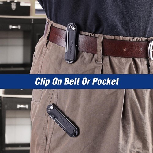 WORKPRO EDC Folding Utility Knife Mini Box Cutter with Quick Open Axis Lock New