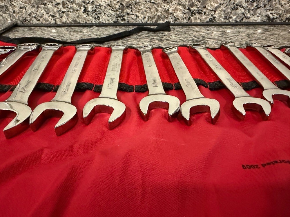 Snap On 14pc Metric 6-19mm Short Combination Wrench Set C142 SPB-MS 363956