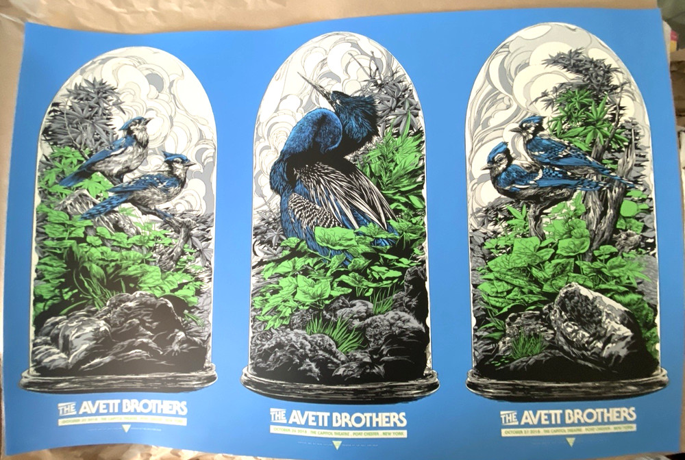 UNCUT POSTER The Avett Brothers CAPITOL THEATRE PORT CHESTER NY OCT 2018 #3/40