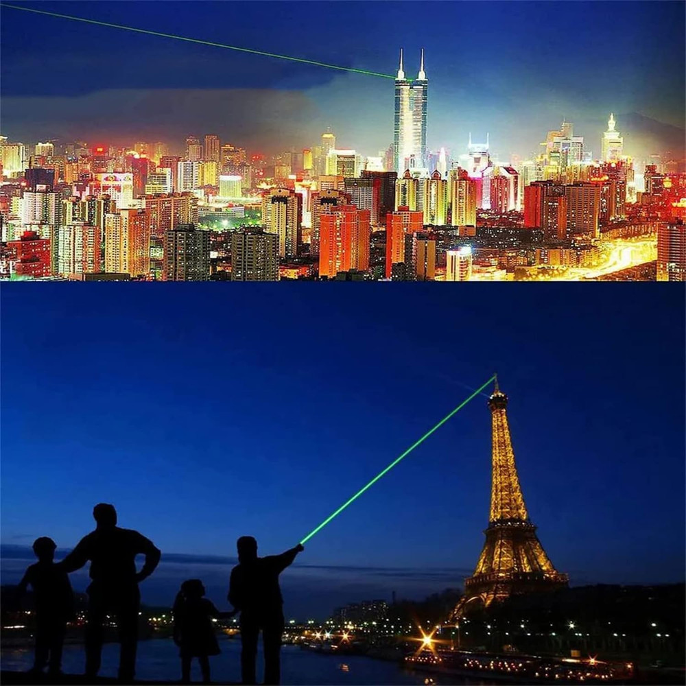 IVVTRYI Long Range High Power Tactical Green Beam Flashlight Laser Pointer Recha