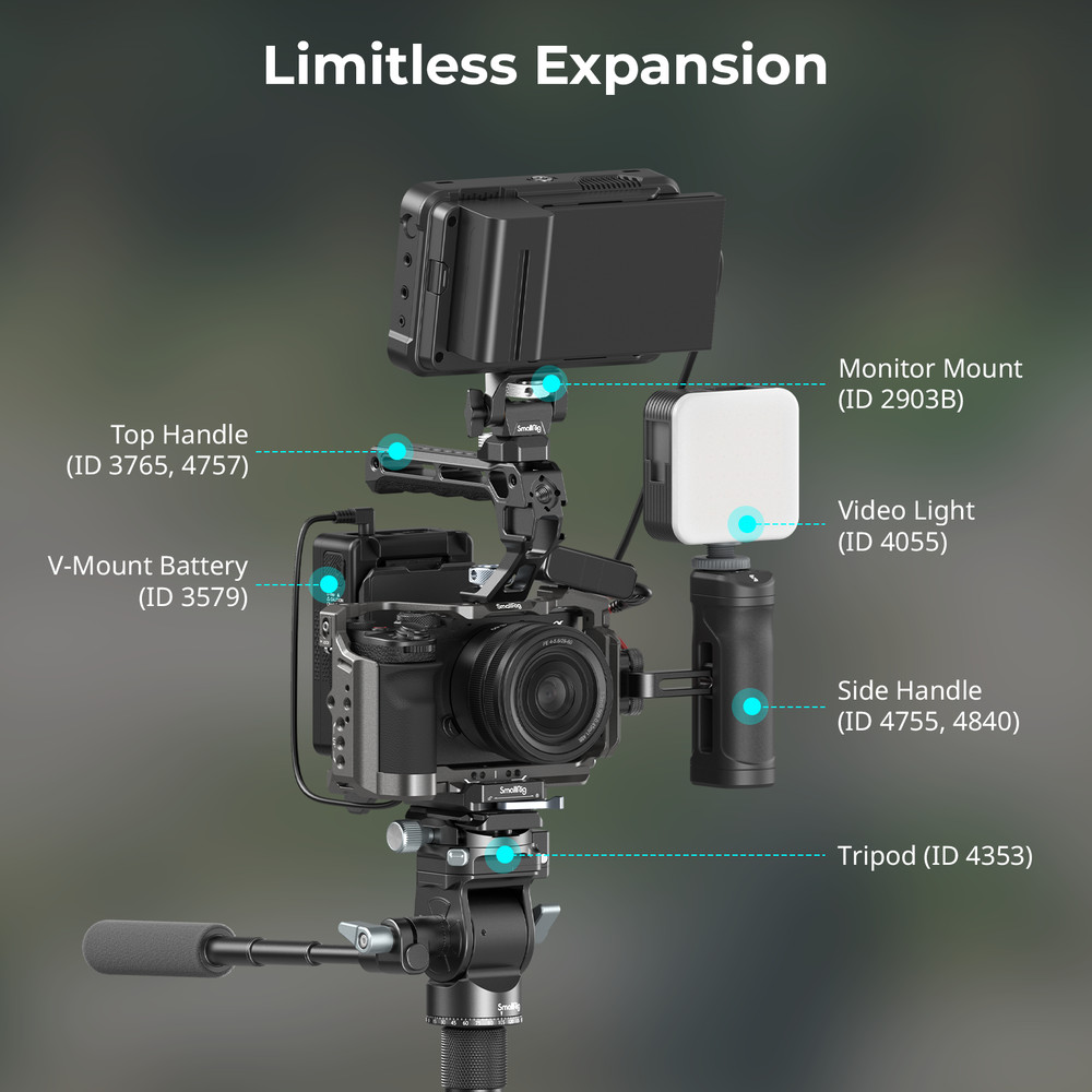 SmallRig HawkLock Quick Release Camera Cage Kit for Sony A7C II/ A7CR Camera